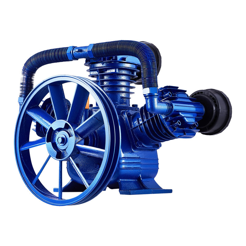 VEVOR gaisa kompresora sūkņa galva 10 HP, 17,5 CFM @ 6,2 bar, 3 cilindru virzuļa sūkņa galva