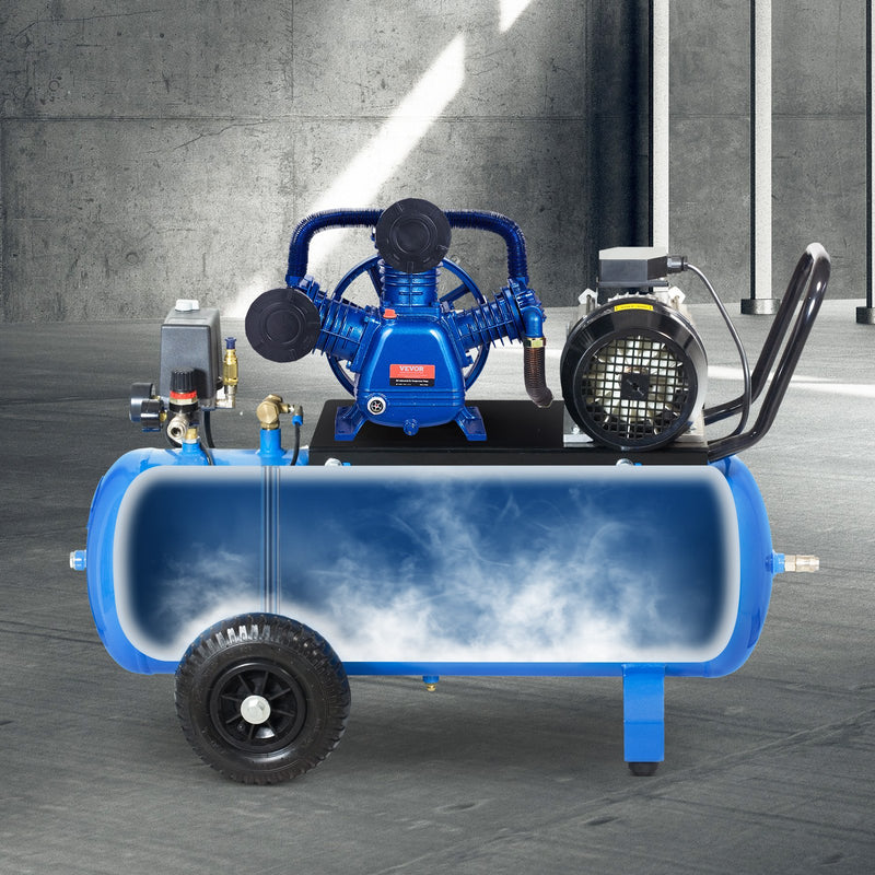 VEVOR gaisa kompresora sūkņa galva 10 HP, 17,5 CFM @ 6,2 bar, 3 cilindru virzuļa sūkņa galva