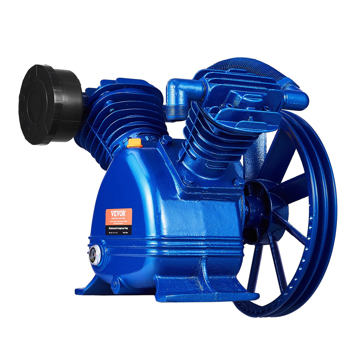 VEVOR Air Compressor Pump Head 5.5 HP, 5.75 CFM @ 90 PSI, 2 Cylinder Piston Pump
