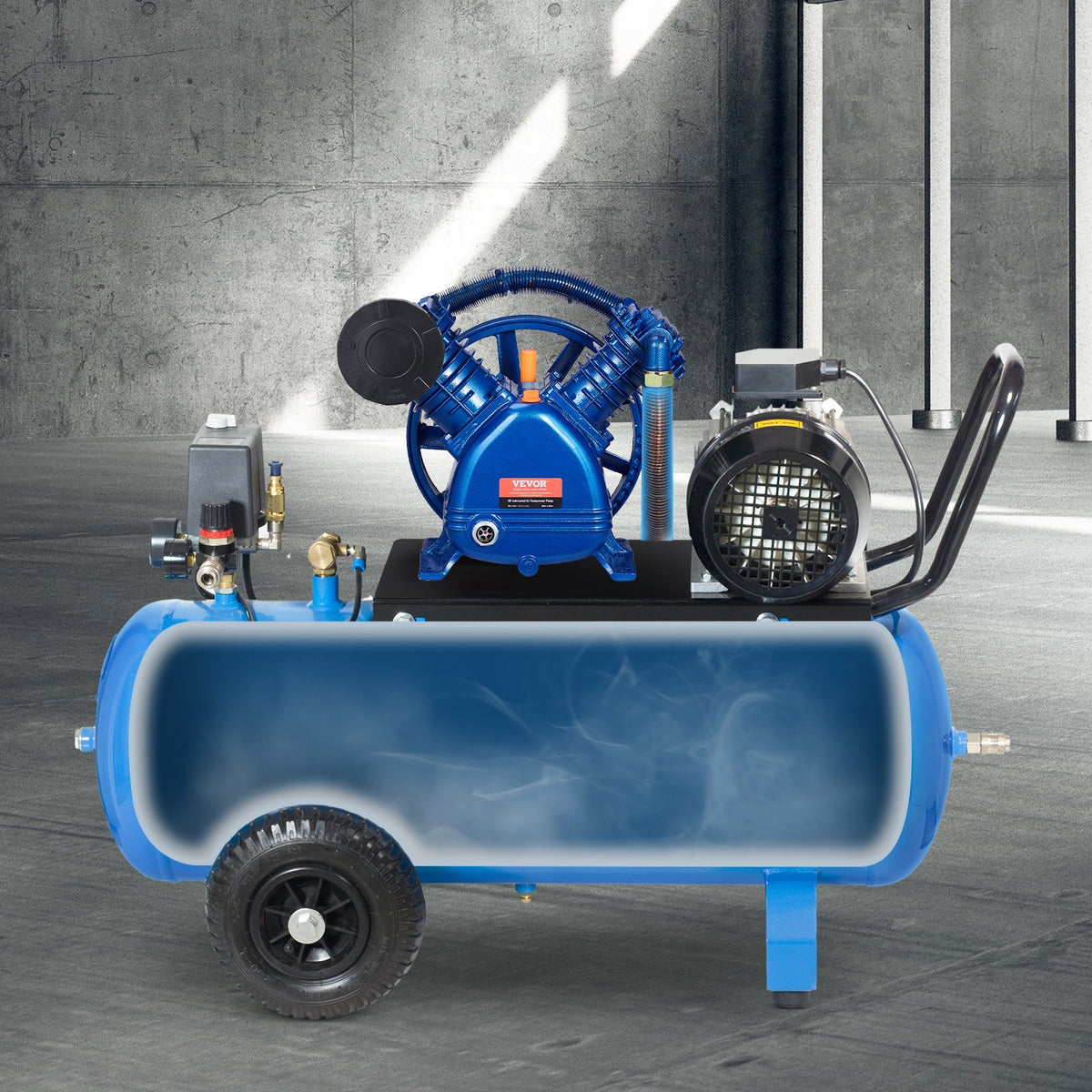 VEVOR Air Compressor Pump Head 5.5 HP, 5.75 CFM @ 90 PSI, 2 Cylinder Piston Pump