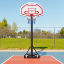 VEVOR pārnēsājams basketbola statīvs ar regulējamu augstumu 1,6–2,1 m, bērnu basketbola grozs ar neilona tīklu un riteņiem, pārnēsājams vairoga komplekts terasēm un baseina zonai - ZEMLETES.LV