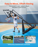 VEVOR pārvietojams basketbola statīvs ar regulējamu augstumu līdz 3,05 m, āra basketbola grozs ar 1270 mm PC vairogu bērniem un pieaugušajiem lietošanai telpās un ārā - ZEMLETES.LV