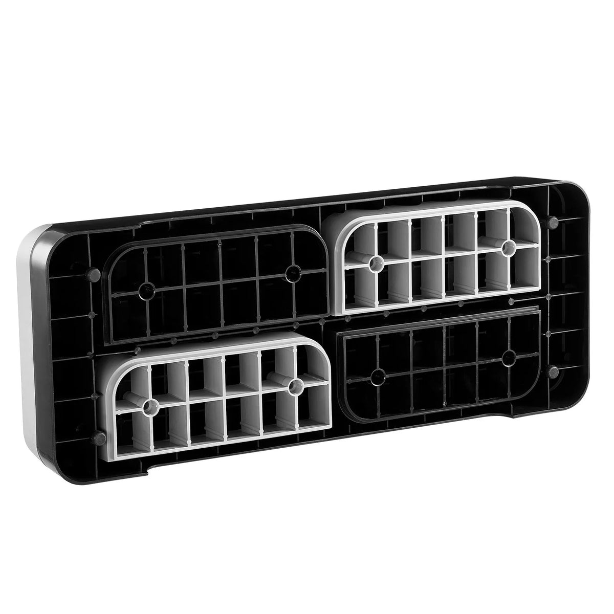 VEVOR regulējama aerobikas step platforma 71 cm ar 4 augstumiem, neslīdoša, pelēka
