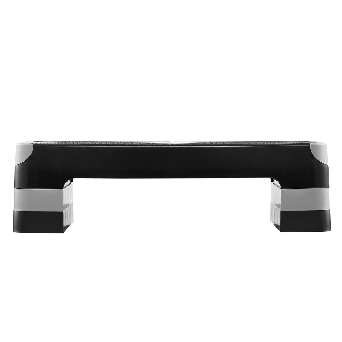 VEVOR regulējama aerobikas step platforma 71 cm ar 4 augstumiem, neslīdoša, pelēka