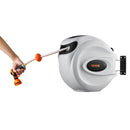 Izbīdāms dārza šļūtenes turētājs, 13 mm × 40 m, sienas stiprinājums