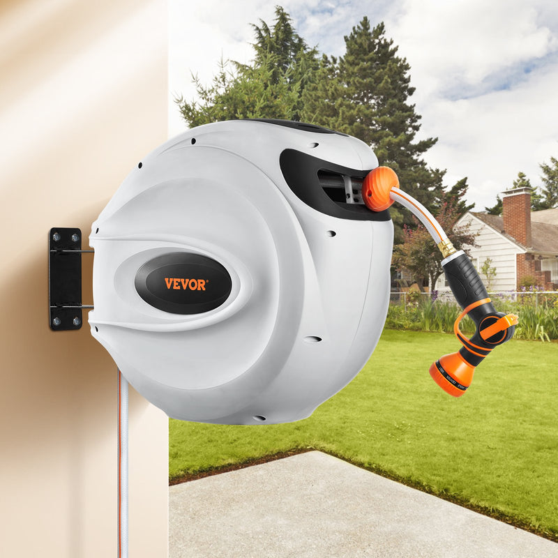 VEVOR izbīdāms dārza šļūtenes turētājs, 13 mm × 40 m, sienas stiprinājums