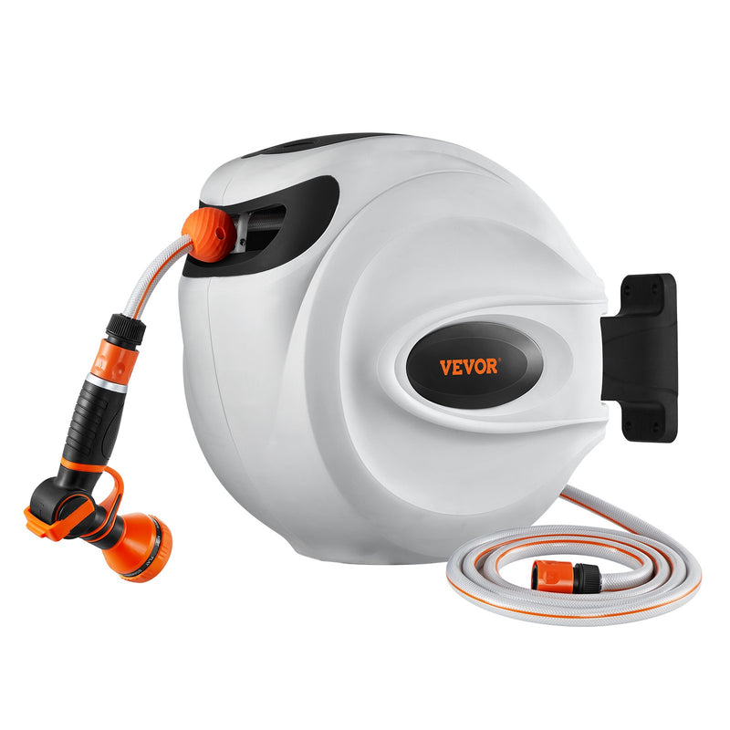 VEVOR izbīdāms dārza šļūtenes turētājs, 13 mm × 30 m, sienas stiprinājums