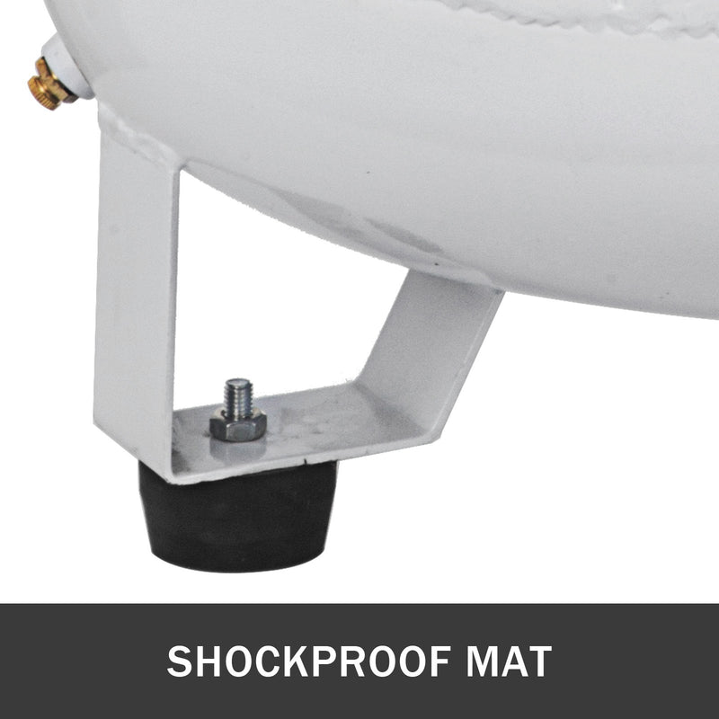 VEVOR vertikālais gaisa kompresors 30 L, īpaši kluss, bez eļļļas, 850 W, zema trokšņa līmeņa