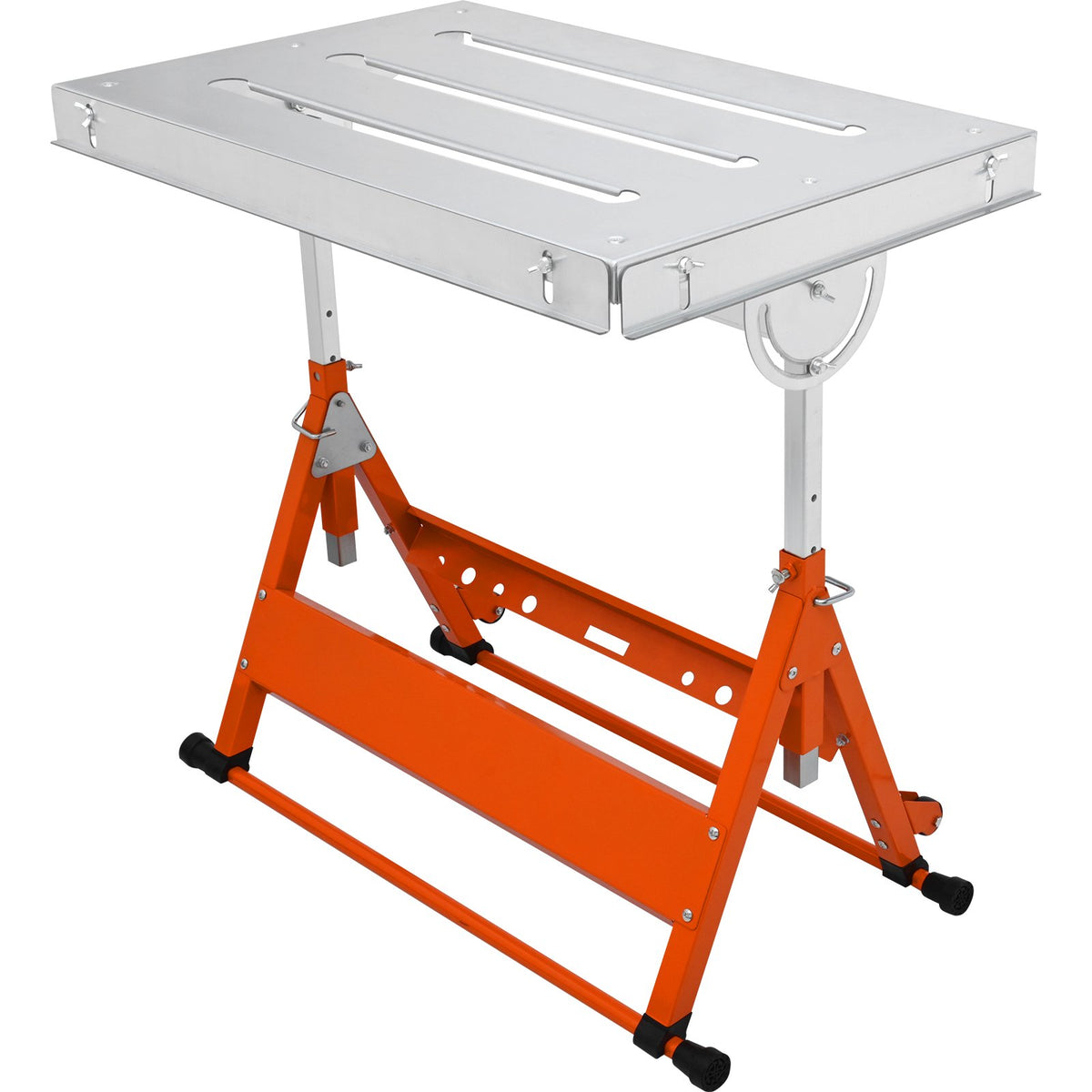 VEVOR Folding Welding Table 76 × 51 cm, 181 kg, on Wheels, 3 Angles, Adjustable Height