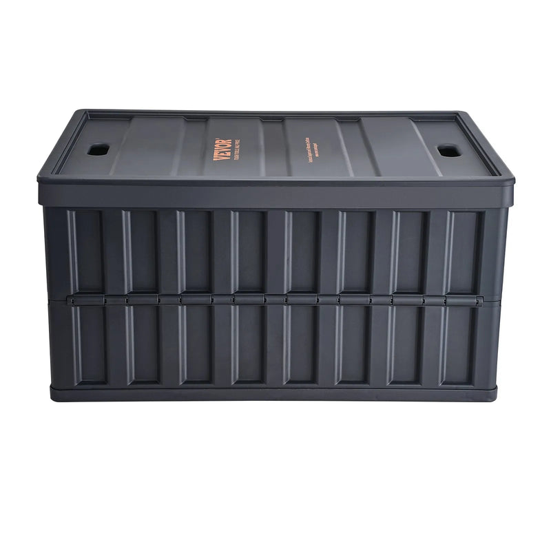 VEVOR salokāmas uzglabāšanas kastes ar vākiem 65 l, 3 gab., plastmasas sakraujami konteineri ar rokturiem apģērbu, rotaļlietu, grāmatu, apavu un pārtikas uzglabāšanai - ZEMLETES.LV