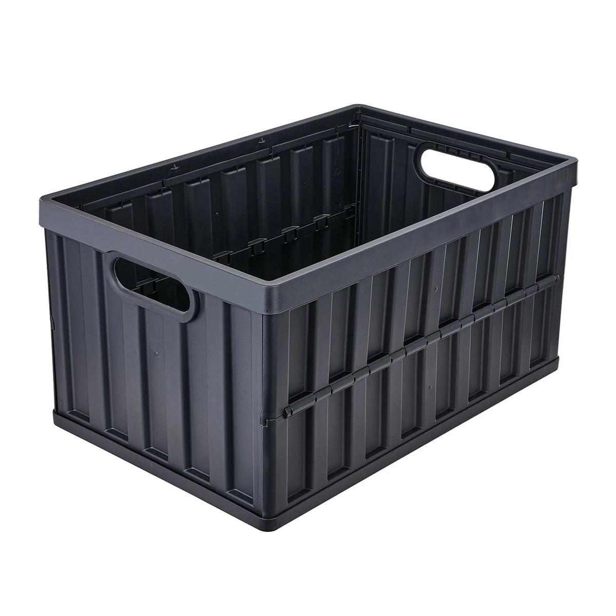 VEVOR salokāmas uzglabāšanas kastes ar vākiem 65 l, 3 gab., plastmasas sakraujami konteineri ar rokturiem apģērbu, rotaļlietu, grāmatu, apavu un pārtikas uzglabāšanai - ZEMLETES.LV