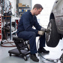 VEVOR 101,5 cm 3 vienā salokāms mehāniķa guļratis un sēdeklis, Z veida garāžas ratiņi auto remontam, 218 kg nestspēja, 6 grozāmi riteņi, polsterēts sēdeklis
