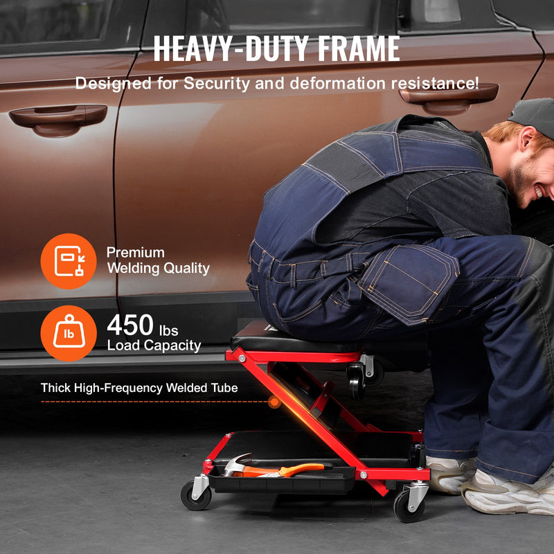 VEVOR salokāms mehāniķa rāpulis 91 cm, 136 kg