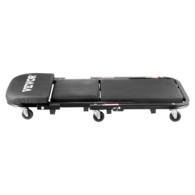 VEVOR 40 collu Salokāmais "Z" Garāžas Mehāniķa Ratiņkrēsls / Sols - 204 kg Ietilpība