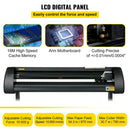 VEVOR vinila griešanas ploteris ar statīvu, papīra padeves platums 870 mm, regulējams griešanas spiediens un ātrums, LCD displejs, saderīgs ar Windows, uzrakstu un uzlīmju izgatavošanas komplekts ar SignMaster programmatūru