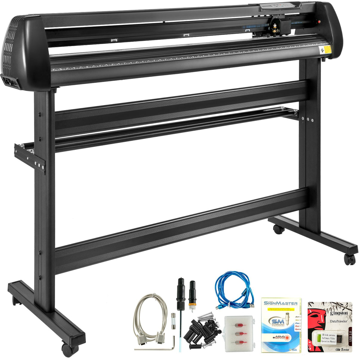 VEVOR vinüülilõikeplotter 1350 mm alusega, reguleeritav surve ja kiirus, siltidele