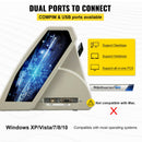 VEVOR Vinila griezējs 71 cm  ar 720 mm papīra padevi, Vinila plotteris ar izturīgu grīdas statīvu, balta krāsa