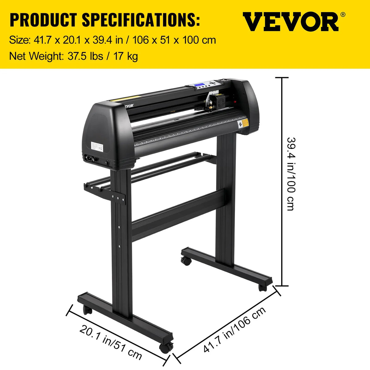 VEVOR vinila griešanas ploteris 870 mm, vinila griešanas iekārta ar SignCut programmatūru, saderīga ar Windows - ZEMLETES.LV