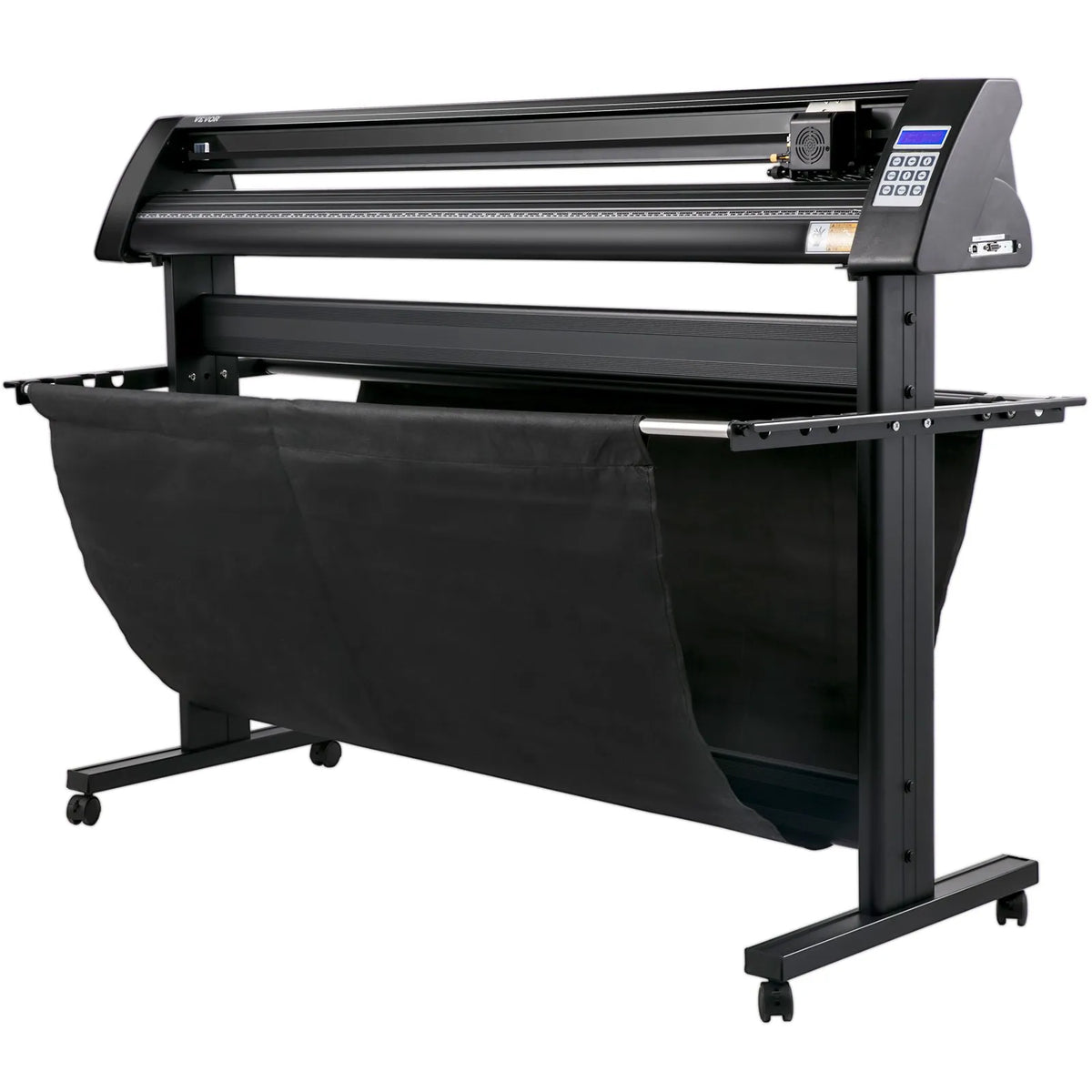 VEVOR vinila ploteris 1350 mm ar LED ekrānu, pusautomātisku optisko sensoru, saderīgs ar SignMaster programmatūru Windows sistēmai, ar statīvu - ZEMLETES.LV