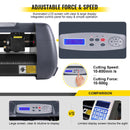 VEVOR 375 mm vinila griezējs ar regulējamu spiedienu un ātrumu, piemērots zīmju izgatavošanai