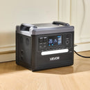 VEVOR portatīvā elektrostacija 2400 W, 2160 Wh, saules ģenerators ar 10 izejām un regulējamu ieejas jaudu, paplašināms LiFePO4 akumulatora rezerves barošanas risinājums mājai, kempingam un kemperiem (saules panelis nav iekļauts)