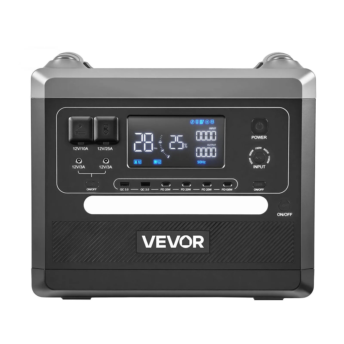 VEVOR Uzlādes stacija 2400W/2160Wh — paplašināma