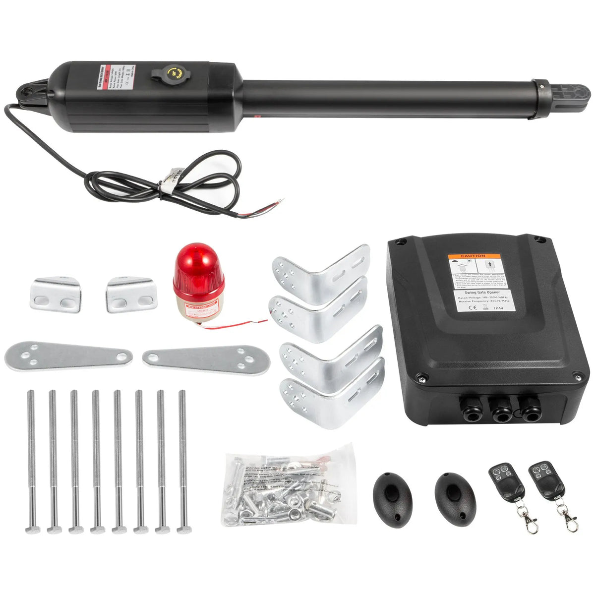 VEVOR Linear Swing Gate Opener 380 kg, with Remote Control, for Gates up to 5.5 m