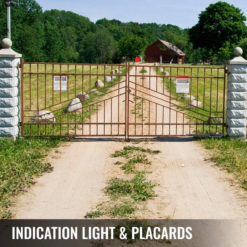 VEVOR Lineārais veramo vārtu atvērējs 380 kg, ar tālvadības pulti, vārtiem līdz 5,5 m garumā