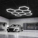 VEVOR sešstūru LED garāžas gaismeklis 248W, 29760lm, 6500K, 8 sekcijas