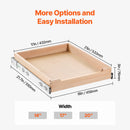 Организаторы VEVOR Izvelkamais skapja ar miksto aizvēršanu, izvelkams plaukts, koka atvilktne, пластины 43 см x диаметр 53 см