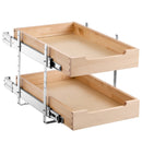 VEVOR 2 līmeņu izvelkamais skapja organizators, ar mīkstu aizvēršanu, izvelkams koka atvilktne 35,5 cm x 53,3 cm