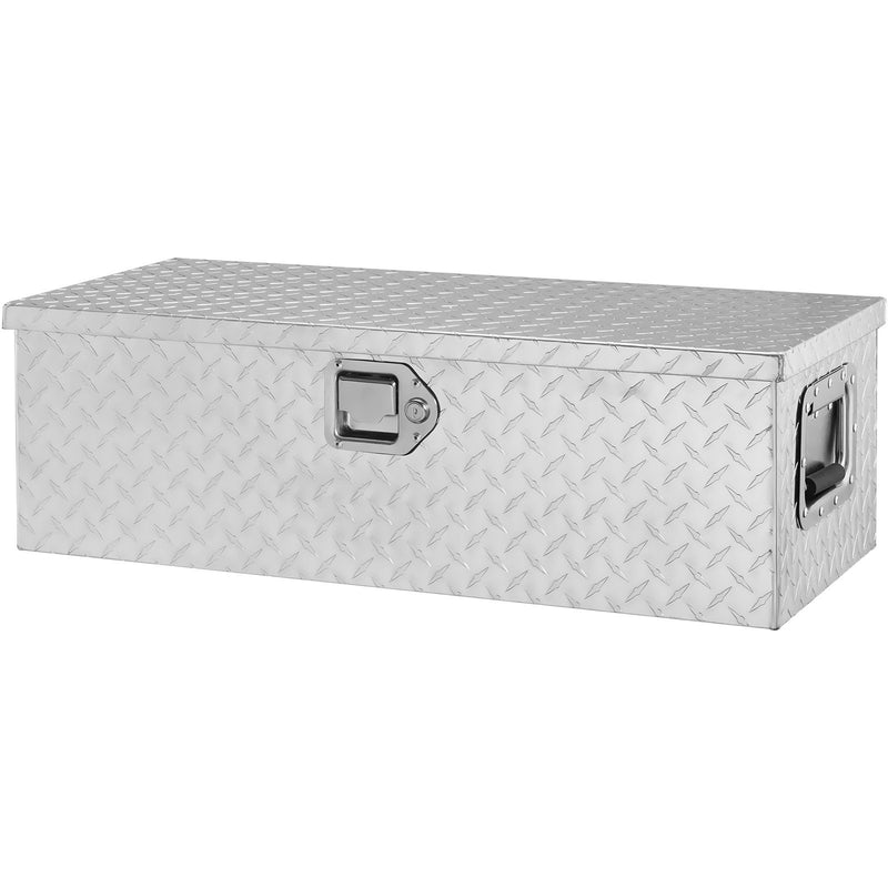 VEVOR smagā tipa alumīnija instrumentu kaste – 30 × 13 × 9,6 cm, sudraba krāsā, ar rokturi, atslēgu slēdzeni, piemērota kravas automašīnām, piekabēm un kemperiem