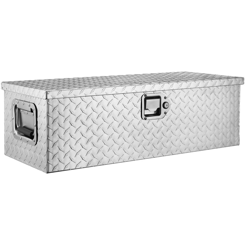 VEVOR smagā tipa alumīnija instrumentu kaste – 30 × 13 × 9,6 cm, sudraba krāsā, ar rokturi, atslēgu slēdzeni, piemērota kravas automašīnām, piekabēm un kemperiem