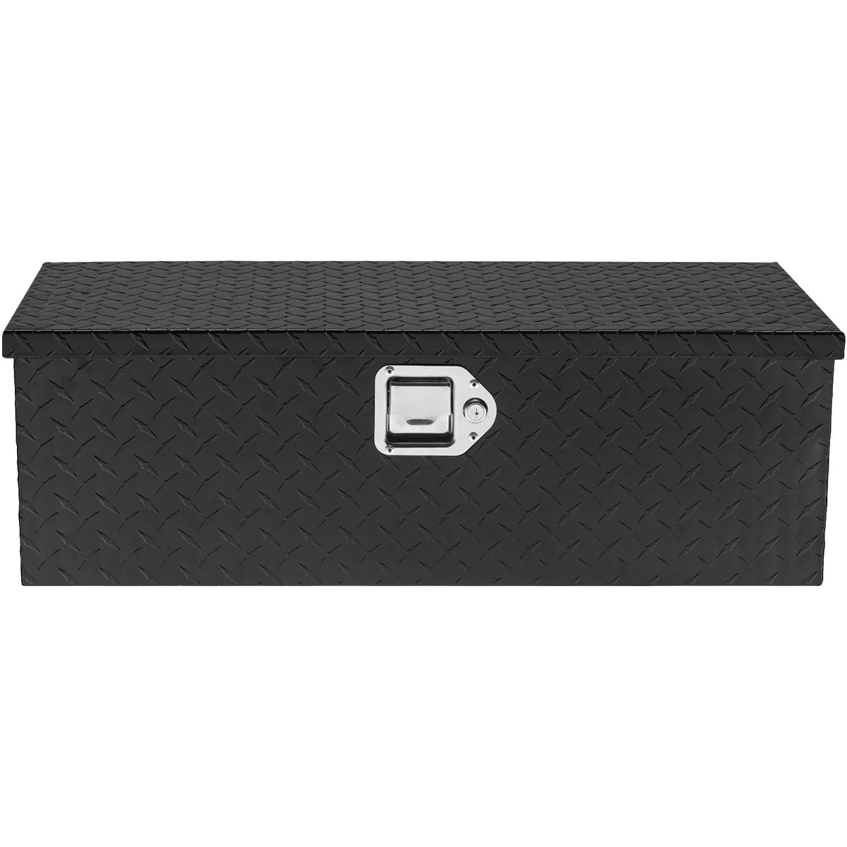 VEVOR Heavy-Duty Aluminium Tool Box for Truck Bed, Diamond Plate Storage Box with Side Handle and Locking Lid, Organiser for Pickups, Trucks, Campers and Trailers, 762 × 330 × 244 mm, Black