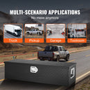 VEVOR smagā tipa alumīnija instrumentu kaste - 39 × 13 × 10", melna, ar dimanta raksta virsmu, sānu rokturiem un slēdzamām atslēgām