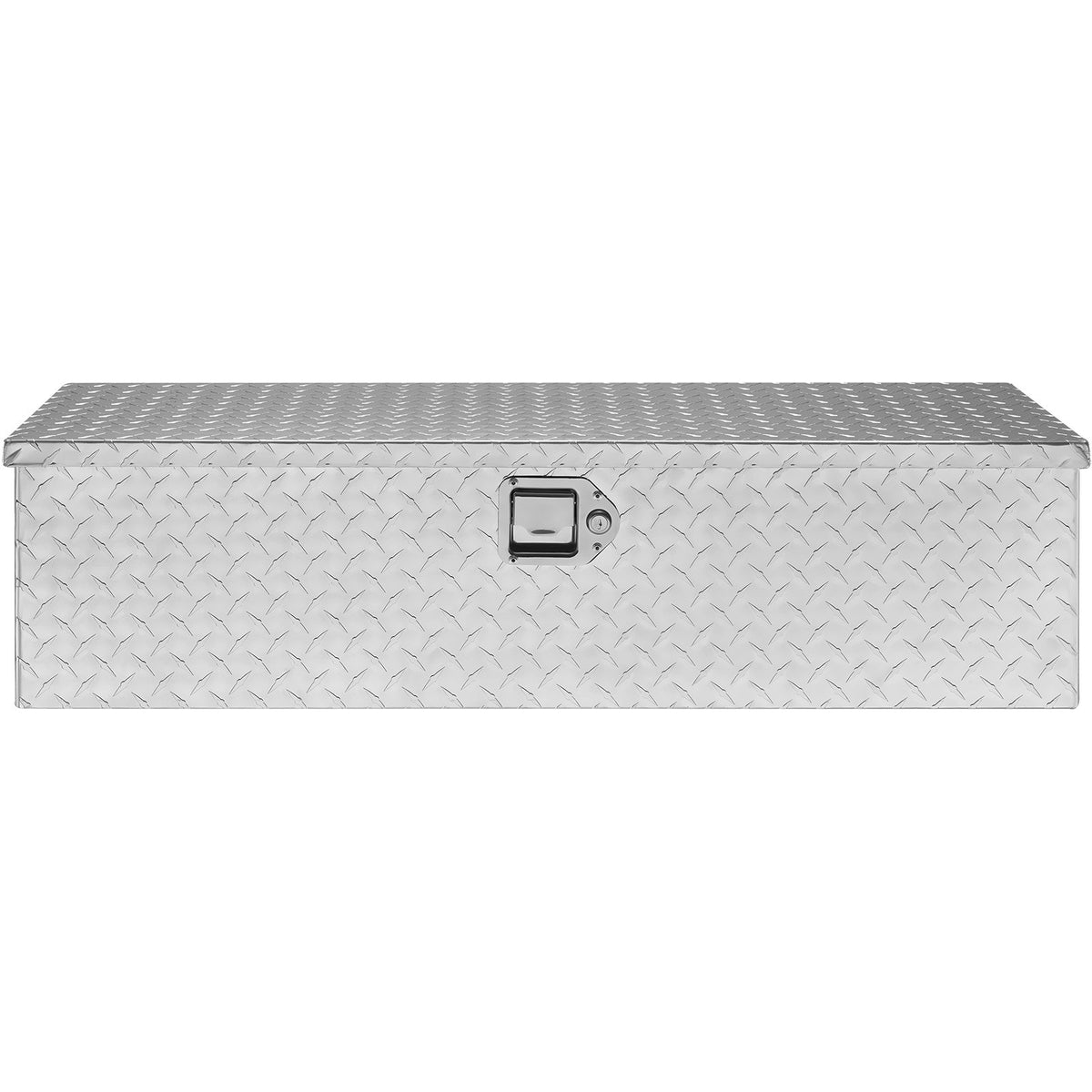 Heavy-duty aluminium tool box 990×330×255 mm, silver, with handle and lock, suitable for trucks, trailers and campers