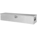 VEVOR smaga darba alumīnija instrumentu kaste, dimanta plāksne, sānu rokturis, slēdzene ar atslēgām, uzglabāšanas kaste pikapiem, RV un piekabēm, 122 x 38 x 38 cm, sudraba