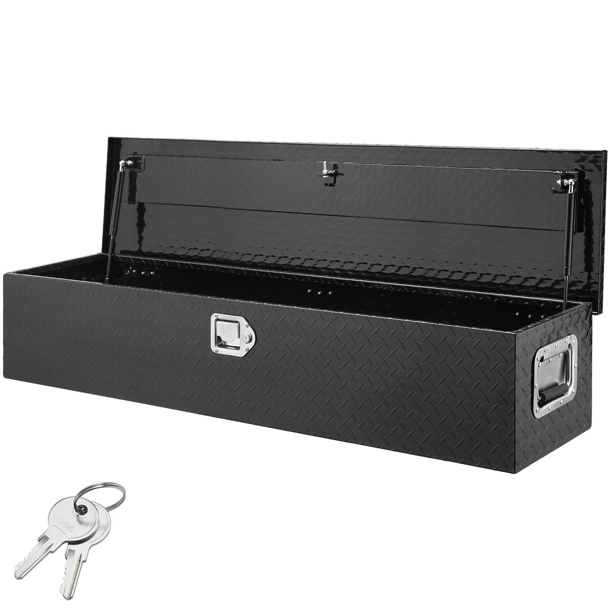 VEVOR pikapa rīku kaste 121,9 × 38,1 × 38,1 см, paredzēta spaiņiem, uzturēšanas rīkiem, ugunsdzēsības aparatiem, bridinājuma zīmēm uc 
