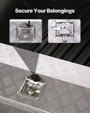 VEVOR smagās slodzes alumīnija kravas automašīnas instrumentu kaste, 762×330,2×330,2 mm rievota uzglabāšanas kaste ar sānu rokturi un T veida slēdzeni ar atslēgām, sudraba krāsa, piemērota piekabēm, pikapiem un kemperiem