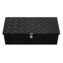 VEVOR smagās slodzes alumīnija kravas automašīnas instrumentu kaste, 762×330,2×243,84 mm rievota uzglabāšanas kaste ar sānu rokturi un slēdzeni ar atslēgām, melna, piemērota piekabēm, pikapiem un kemperiem