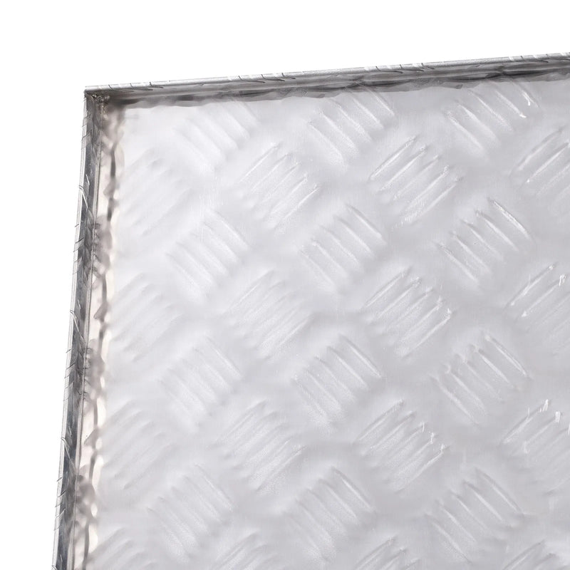 VEVOR smagās slodzes alumīnija kravas kastes instrumentu kaste ar rievojuma pārklājumu, sānu rokturiem un slēdzeni, 762×330×244 mm, sudraba krāsa