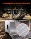 VEVOR smagās slodzes alumīnija kravas kastes instrumentu kaste ar rievojuma pārklājumu, sānu rokturiem un slēdzeni, 762×330×244 mm, sudraba krāsa