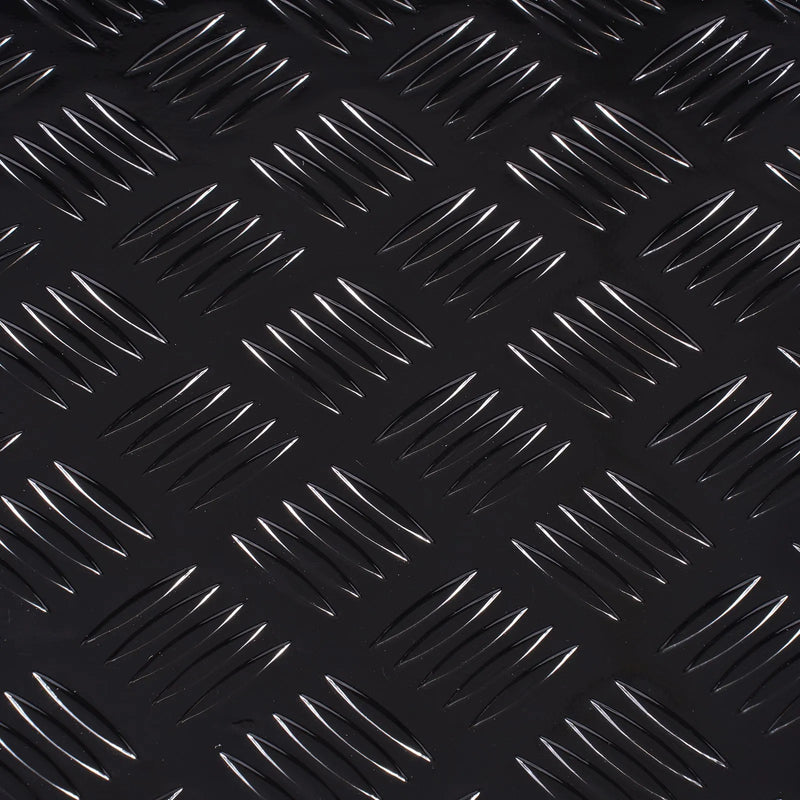 VEVOR smagās slodzes alumīnija kravas automašīnas instrumentu kaste, 1219,2×495,3×444,5 mm rievota uzglabāšanas kaste ar sānu rokturi un slēdzeni ar atslēgām, melna, piemērota piekabēm un pikapiem