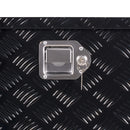 VEVOR smagās slodzes alumīnija kravas automašīnas instrumentu kaste, 1219,2×495,3×444,5 mm rievota uzglabāšanas kaste ar sānu rokturi un slēdzeni ar atslēgām, melna, piemērota piekabēm un pikapiem