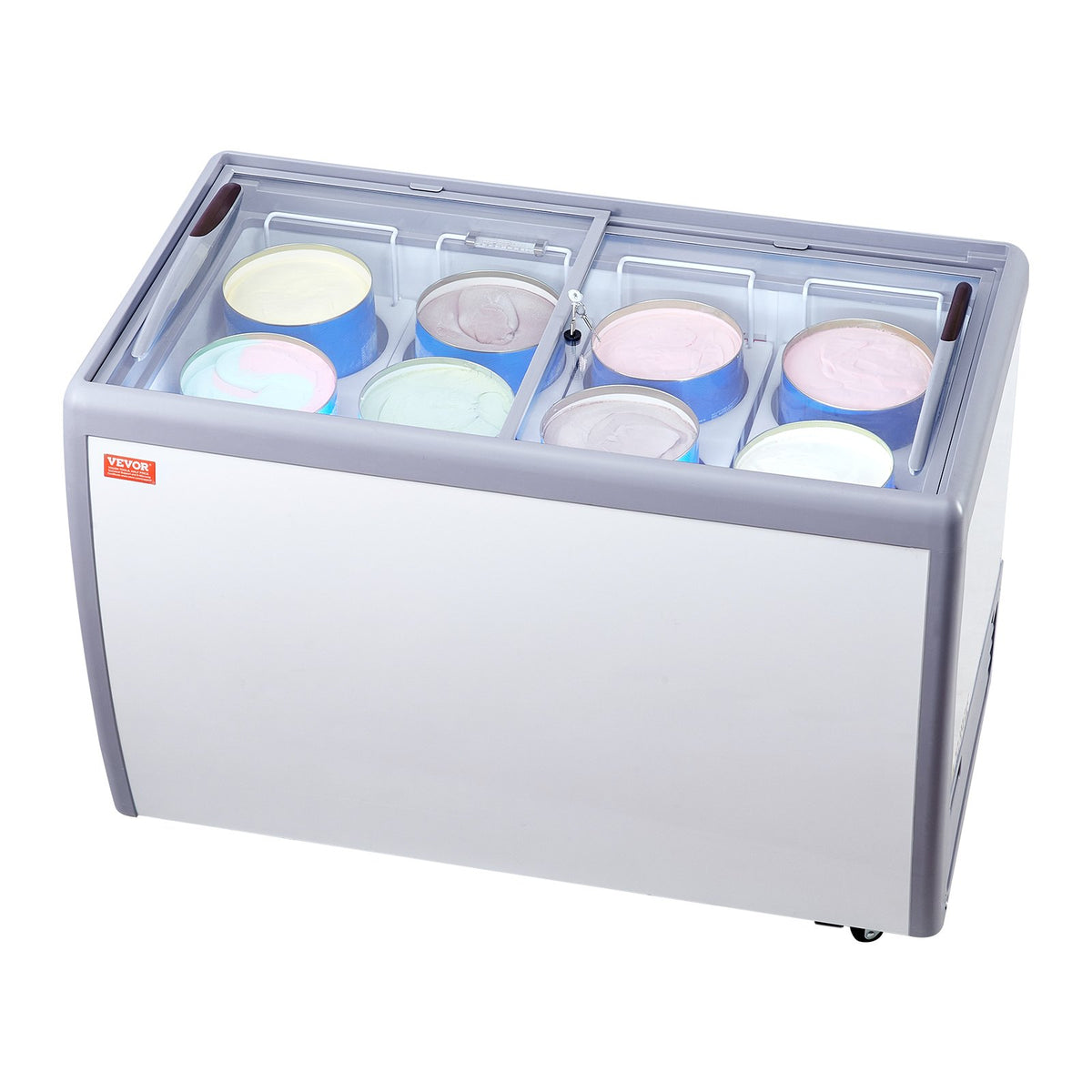 VEVOR Gelato Ice Cream Display Cabinet 370 l, Commercial