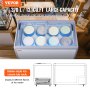 VEVOR Gelato Ice Cream Display Cabinet 370 l, Commercial