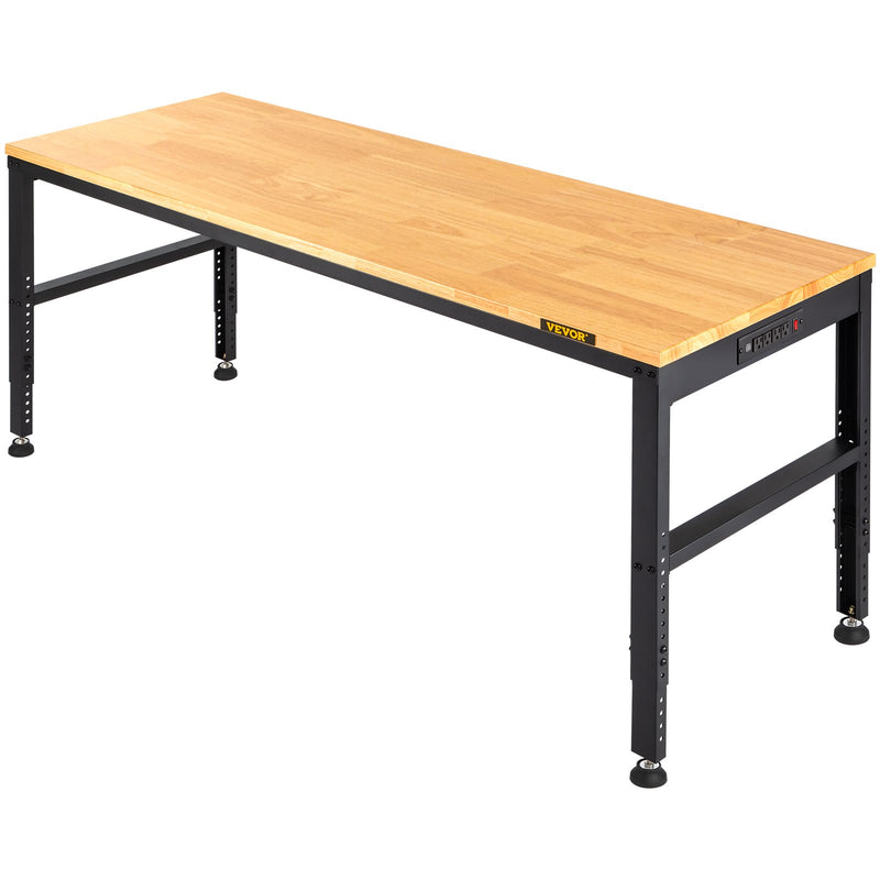 VEVOR darbagalds ar regulējamu augstumu 1220 × 500 mm, ar kontaktligzdu