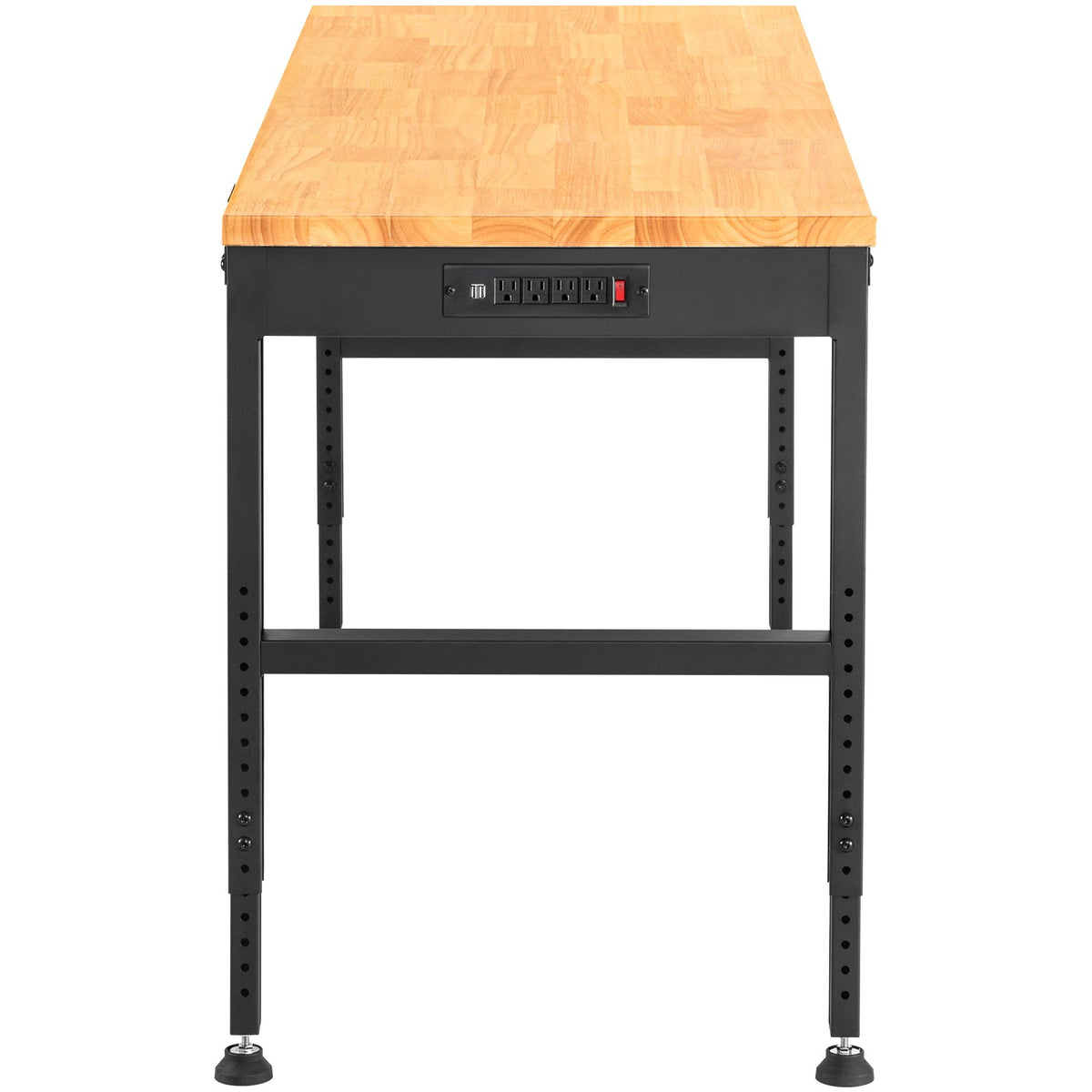 VEVOR darbagalds ar regulējamu augstumu 1220 × 500 mm, ar kontaktligzdu