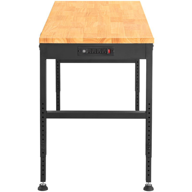 VEVOR darbagalds ar regulējamu augstumu 1220 × 500 mm, ar kontaktligzdu