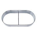 Paaugstinātā dārza dobe, 183 × 92 × 28 см cinkota metāla stādīšanas kaste ar atvērtu pamatni, piemērota ziedu, dārzeņu un garšaugu audzēšanai pagalmā, dārzā, terasē vai balkonā, sudraba